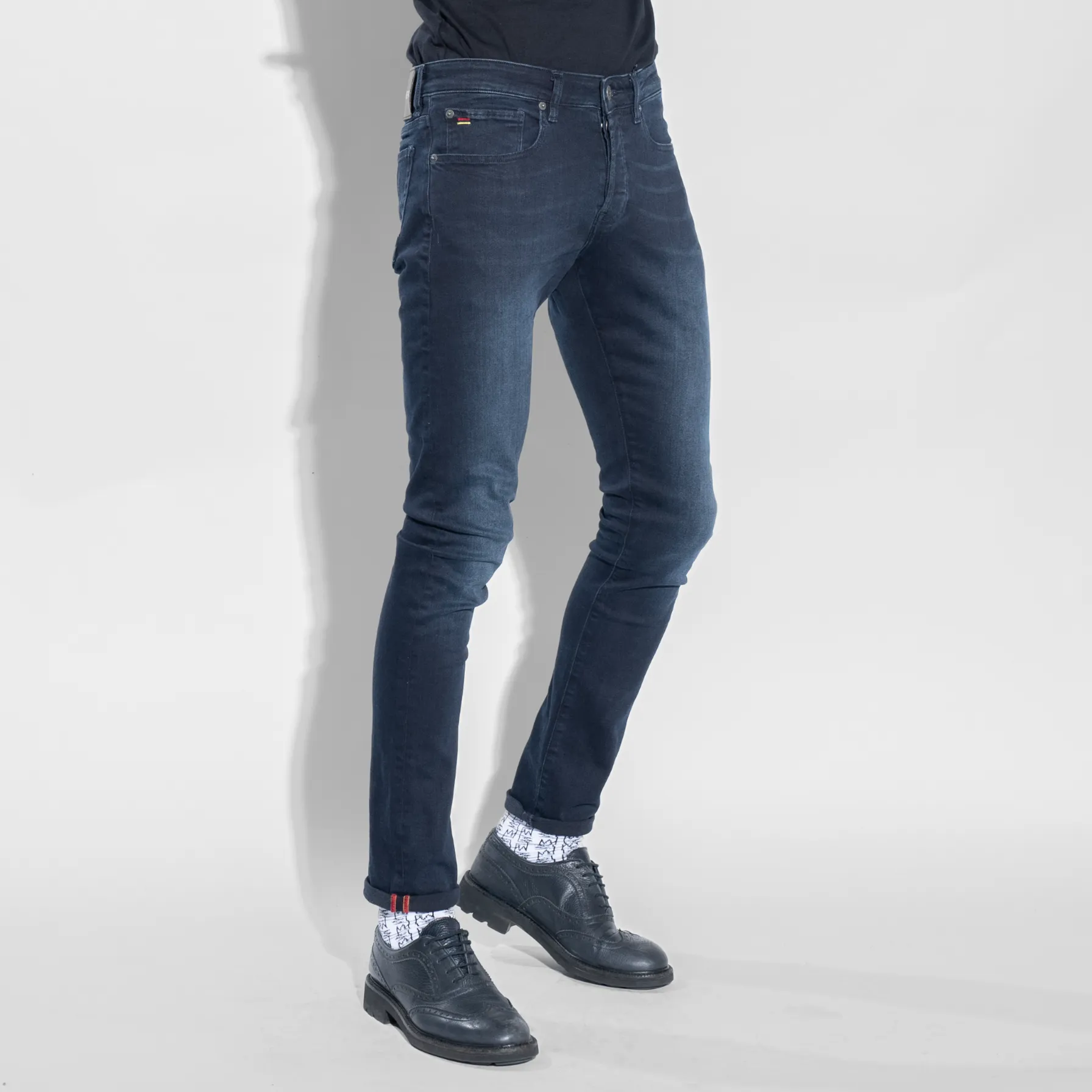 TSHEPO MENS TAKALANI JEANS, DARK WASH