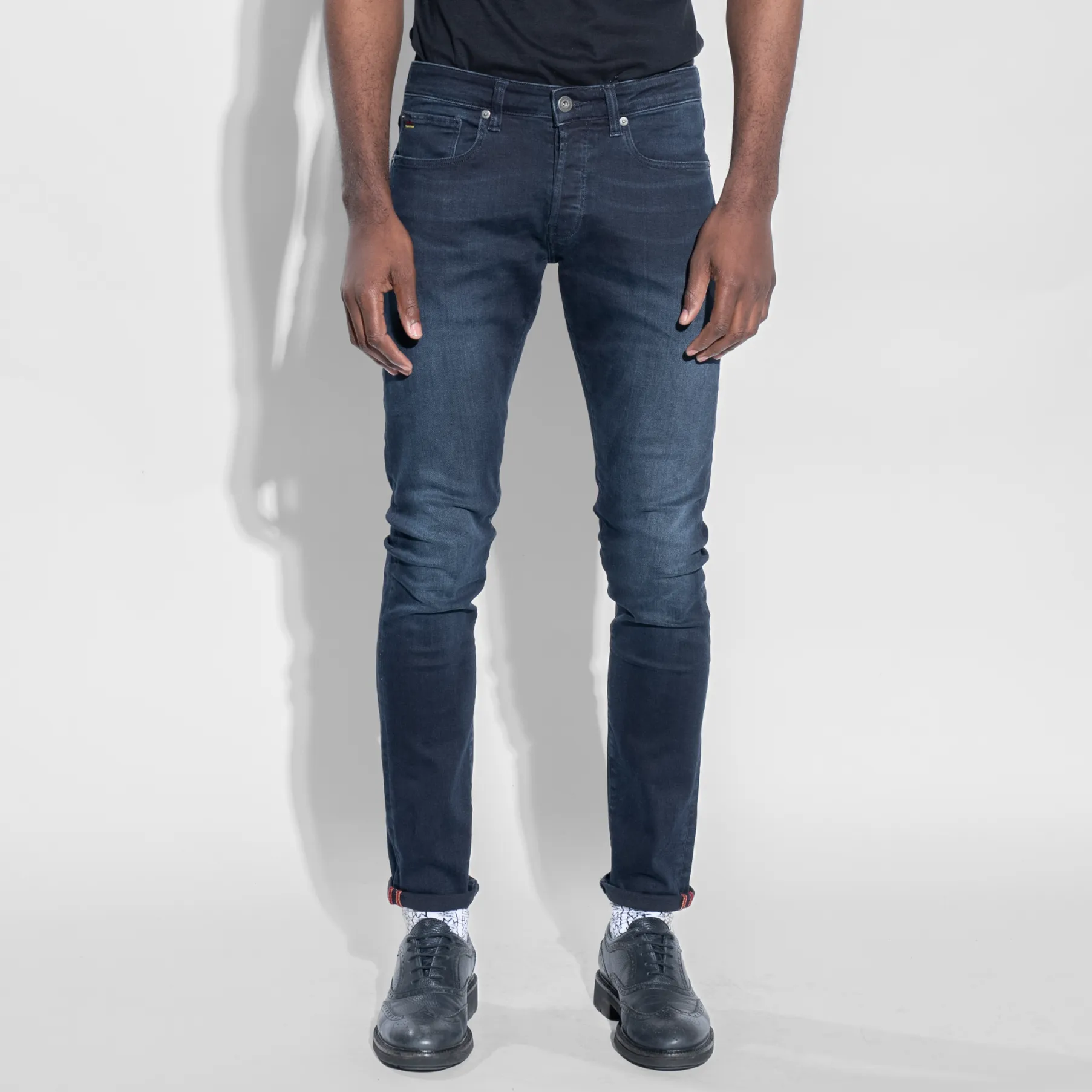 TSHEPO MENS TAKALANI JEANS, DARK WASH