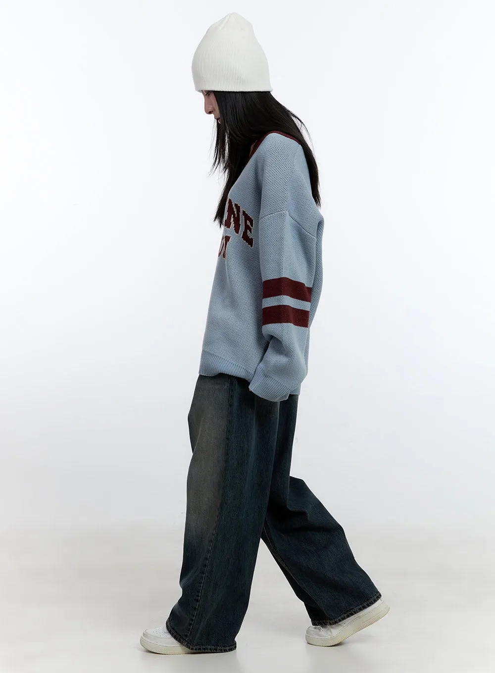 Victoria Vintage Wash Wide-Leg Jeans CJ521