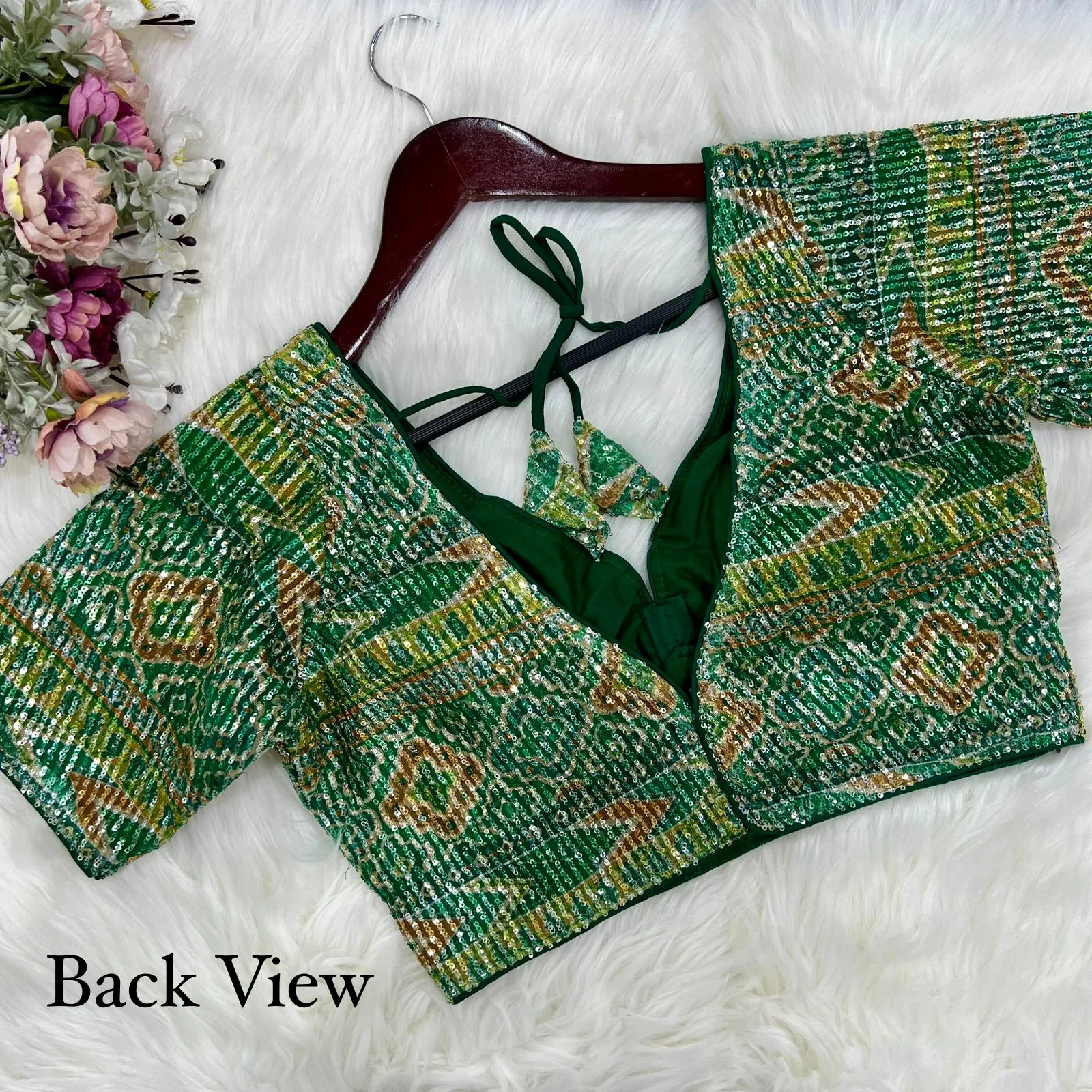 Women's Designer Printed Zara Sequence Work Blouse