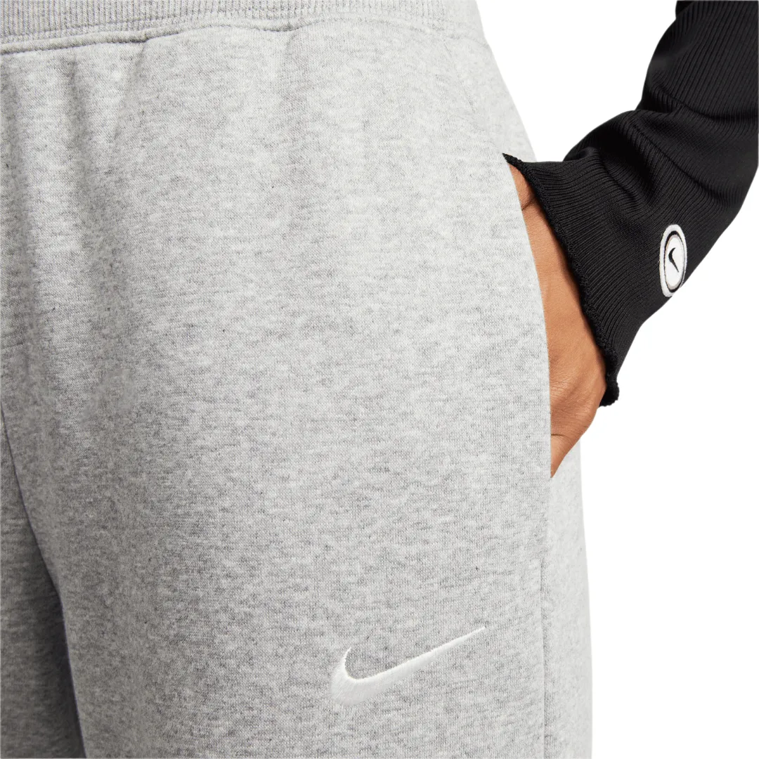 Women's Nike Sportswear Phoenix Fleece Wide-Leg Sweatpants - DK Heather Grey/Sail