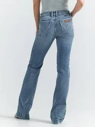 WRANGLER WOMENS RETRO MAE MID RISE TROUSER DONNA