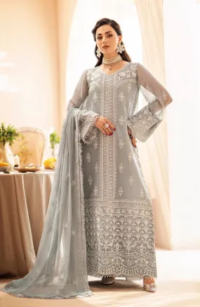 Zainab by Mashq Unstitched 3 Piece Luxury Chiffon Collection'2023-QFD-0061